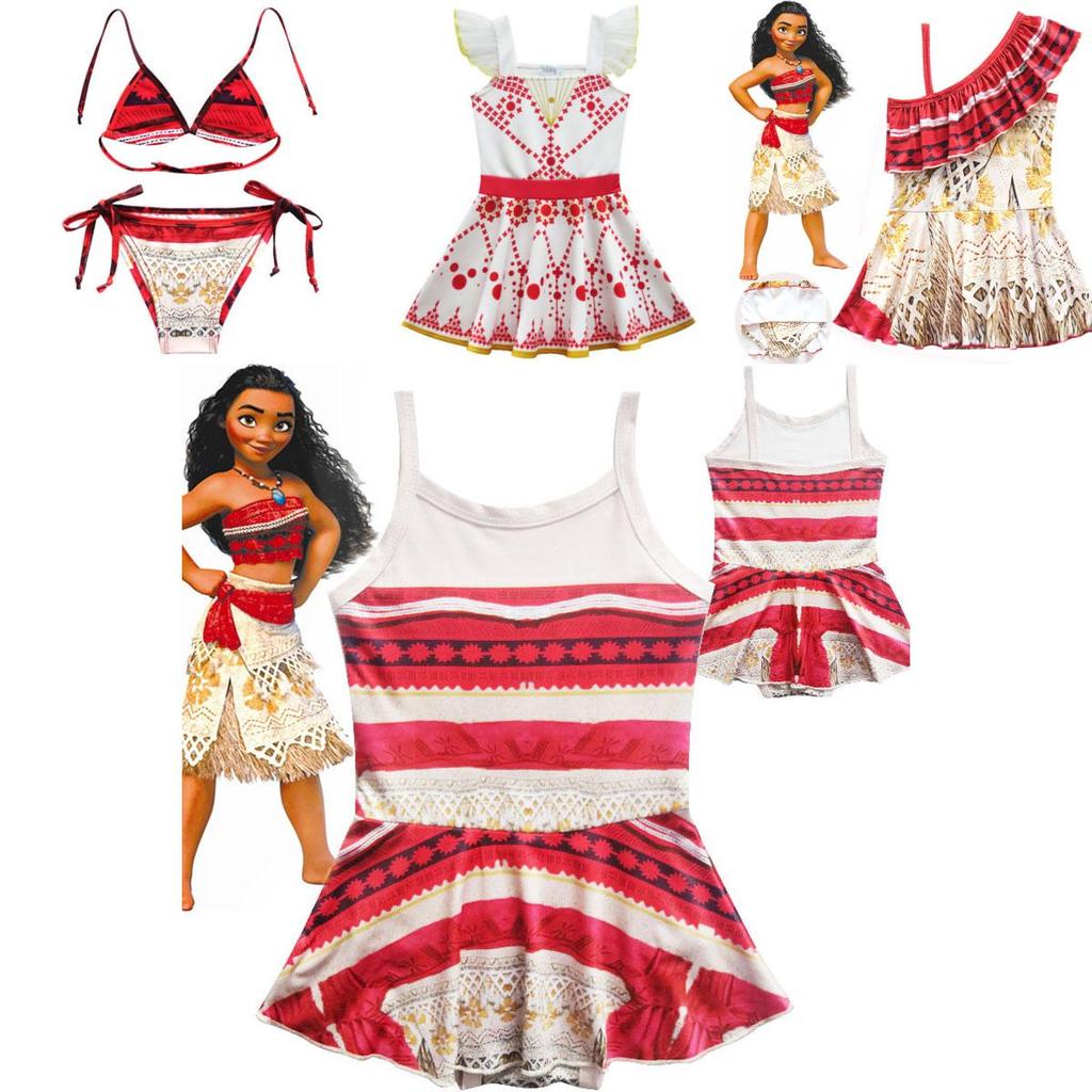 Beautifully Crafted Kids Moana Princess Costume For Cosplay And Dress-up Adventures