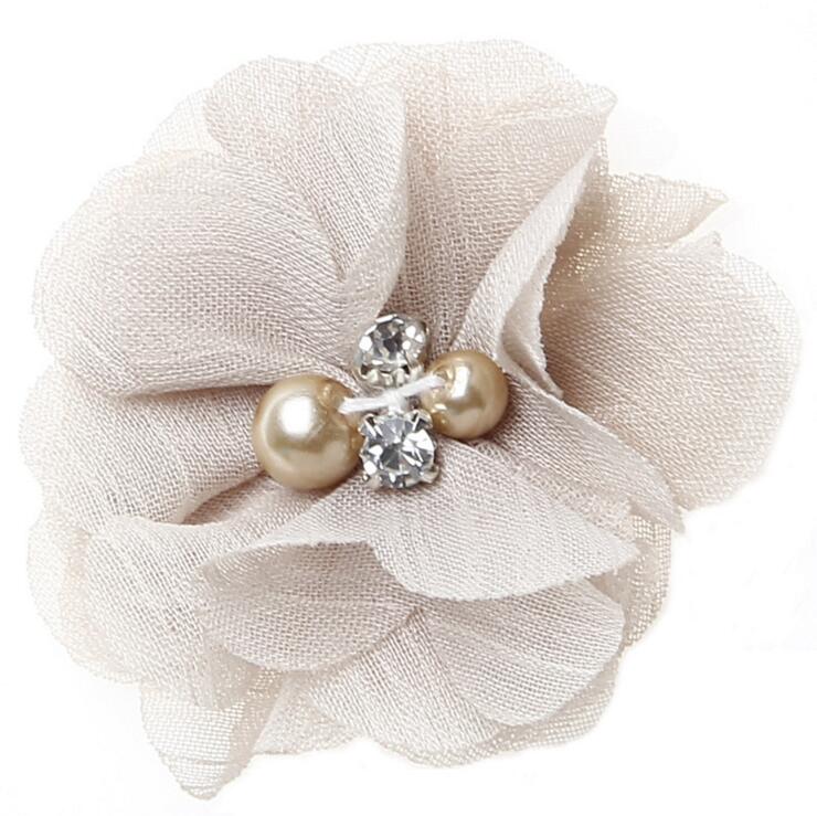 5Pcs/Set 6cm Children Girl Hair Clips Chiffon Sewing Flower Girl's Hair Accessories Hairpin