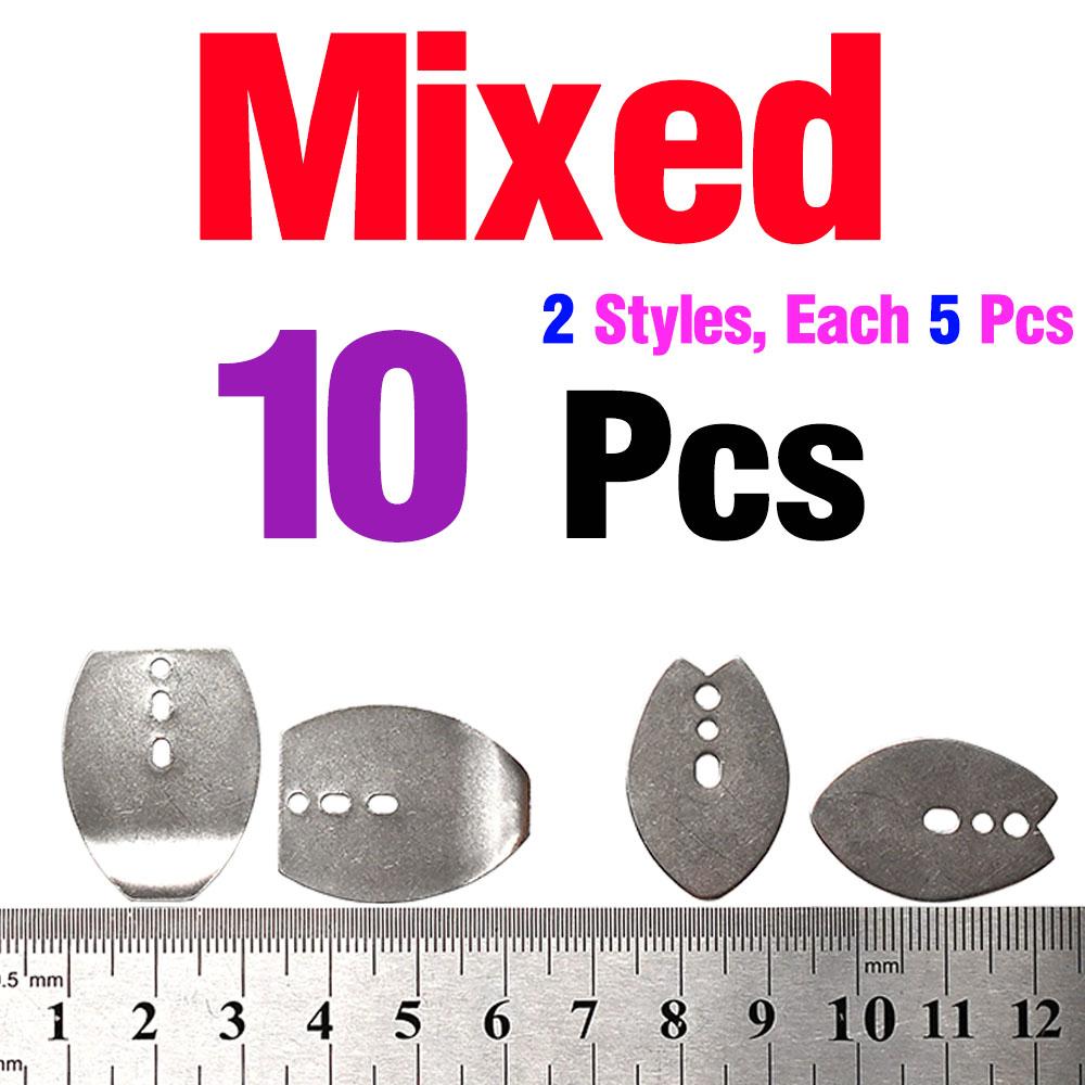10 шт. Нержавеющая сталь Swim Jig Dancer Jig Blade Chatter Style Приманка Рыболовные Приманки Запчасти для Рыбалки