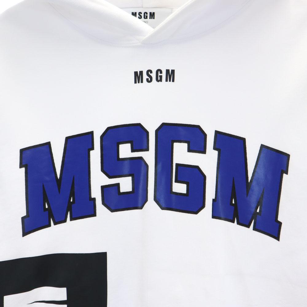MSGM Свитшоты с длинным рукавом S белый Начес сзади Мужской Б/у