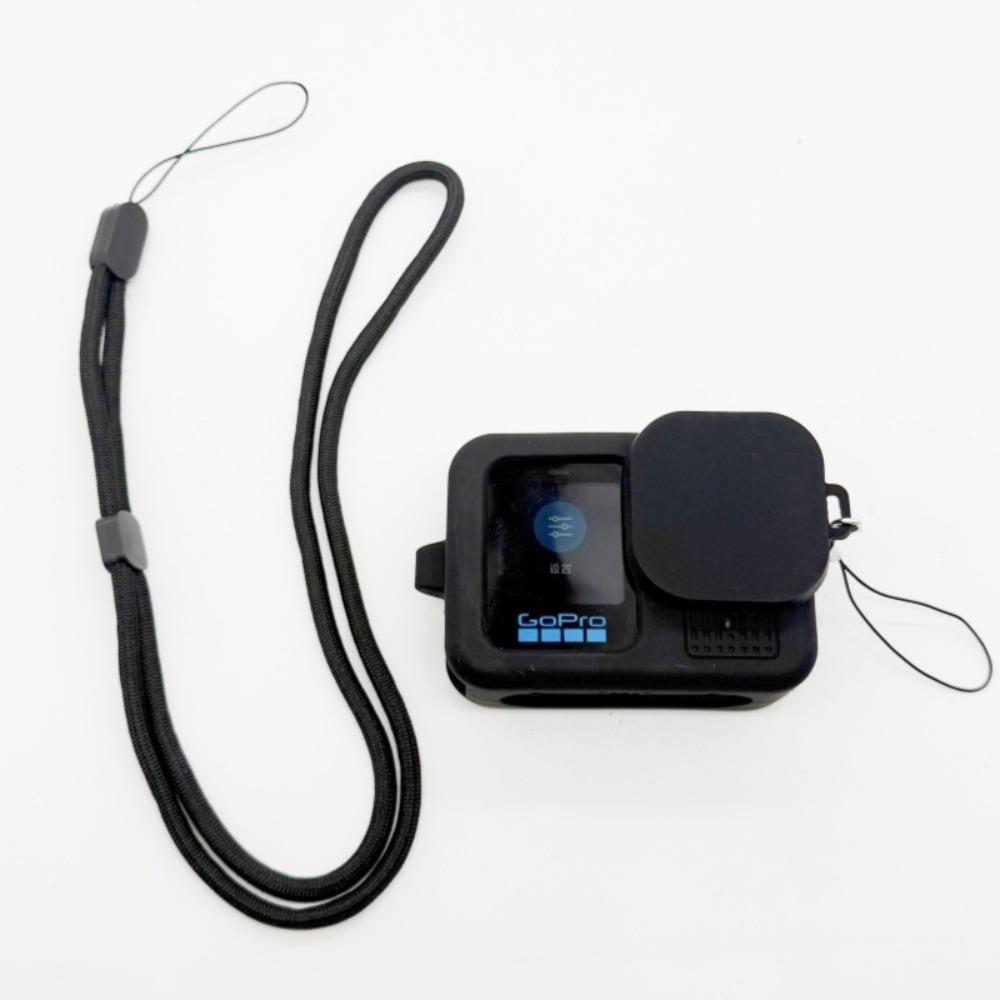 Силиконовый чехол для GoPro Hero 13 Black Защитное стекло для экрана Защитная пленка Откидная боковая крышка аккумуляторного отсека Крышка объектива