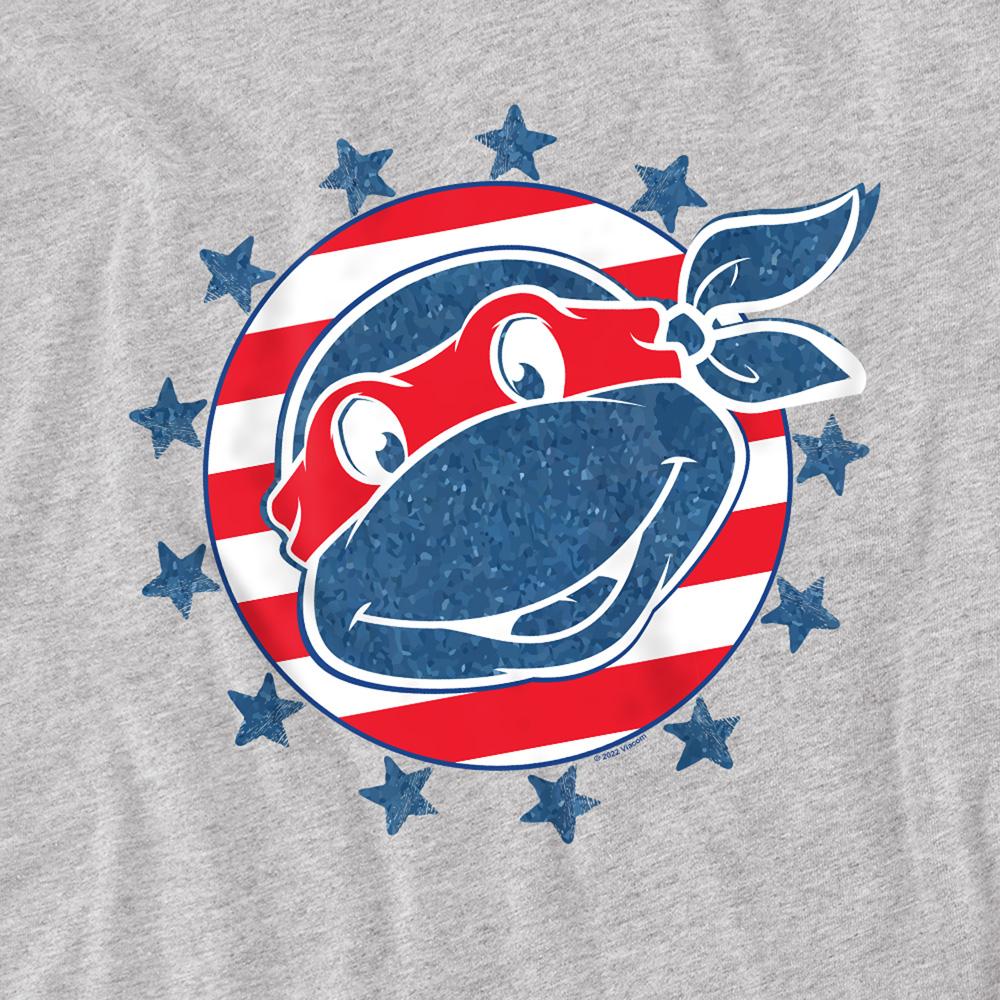 Teenage Mutant Ninja Turtles Unisex Adult 4Th Of July Headshot T-Shirt