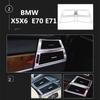 Стайлинг автомобиля, передняя левая и правая декоративная рамка на выходе кондиционера для BMW X5X6 E70E71, нержавеющая сталь