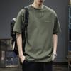 Short Sleeved Pure Cotton T-shirt for Men Summer Tee Trendy Brand Base Loose T-shirts