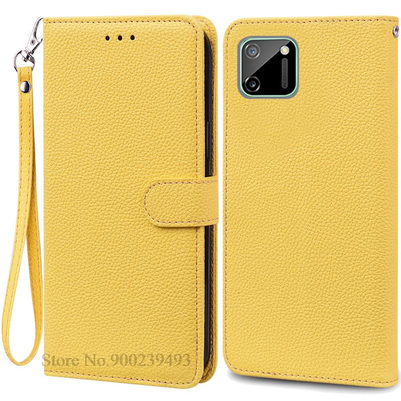 Чехол для Realme C11 Realme C11 2021, кожаный чехол-бумажник с откидной крышкой для Realme C11 2021, чехол Realme C11 2020, чехол Fundas