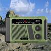 SOS Alarm Hand Crank Radio Reading Light AM/FM Radio  Charging Cell Phone
