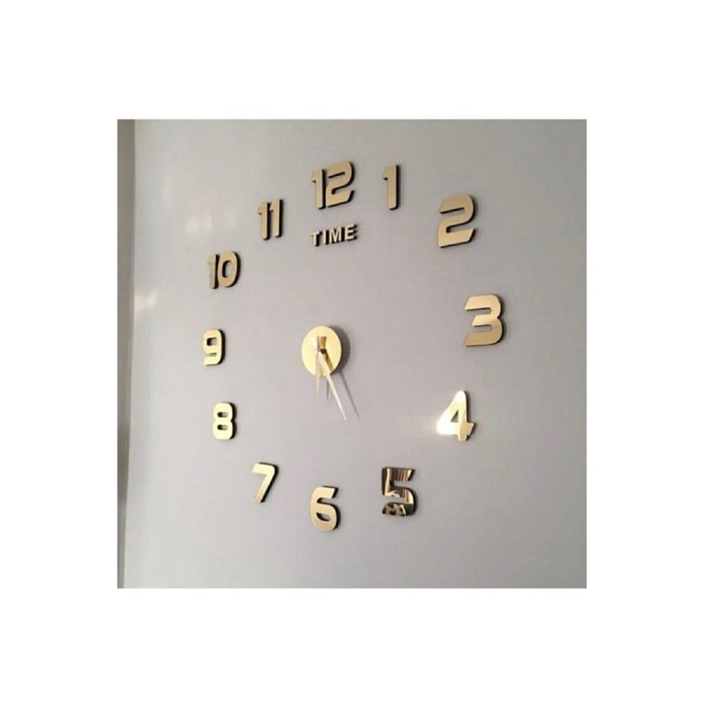 Настенные часы большие 3d турецкие цифры золото