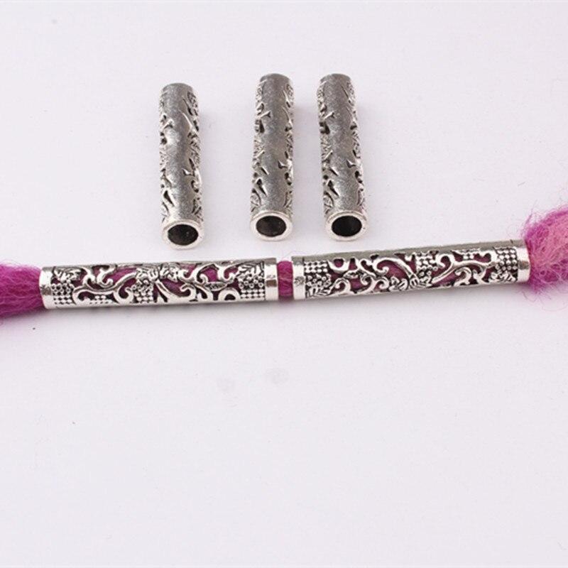 5 шт./компл. кулон, манжеты для дредов, плетеные бусины, ожерелье, трубки для бороды, античный браслет «сделай сам», модные аксессуары из сплава, подарки