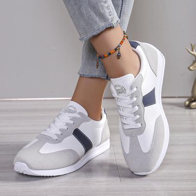 Осенняя женская повседневная обувь, новые кроссовки на плоской подошве со шнуровкой для женщин, обувь на платформе, легкие повседневные женские кроссовки для бега