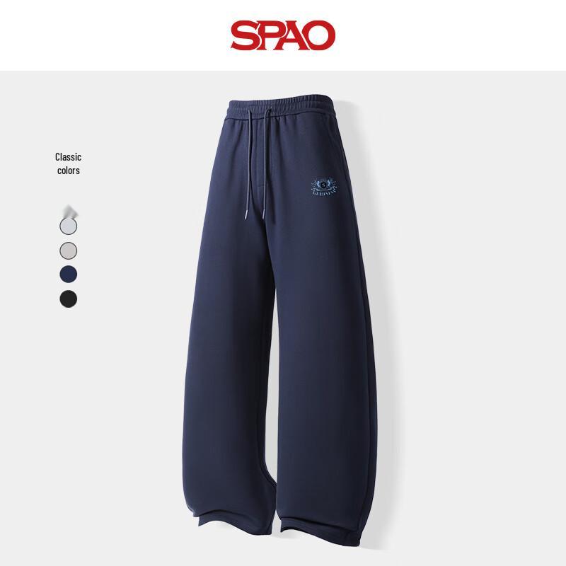 SPAO Women's SP Badge Series Casual Wide-Leg Pants