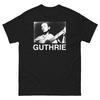 WOODY GUTHRIE Черная графическая футболка Унисекс классическая футболка