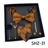 Men'S Tie Light Luxury Gift Box Wedding Tie Bow Tie Pocket Towel Brooch Cuffs Father'S Day Gift Box