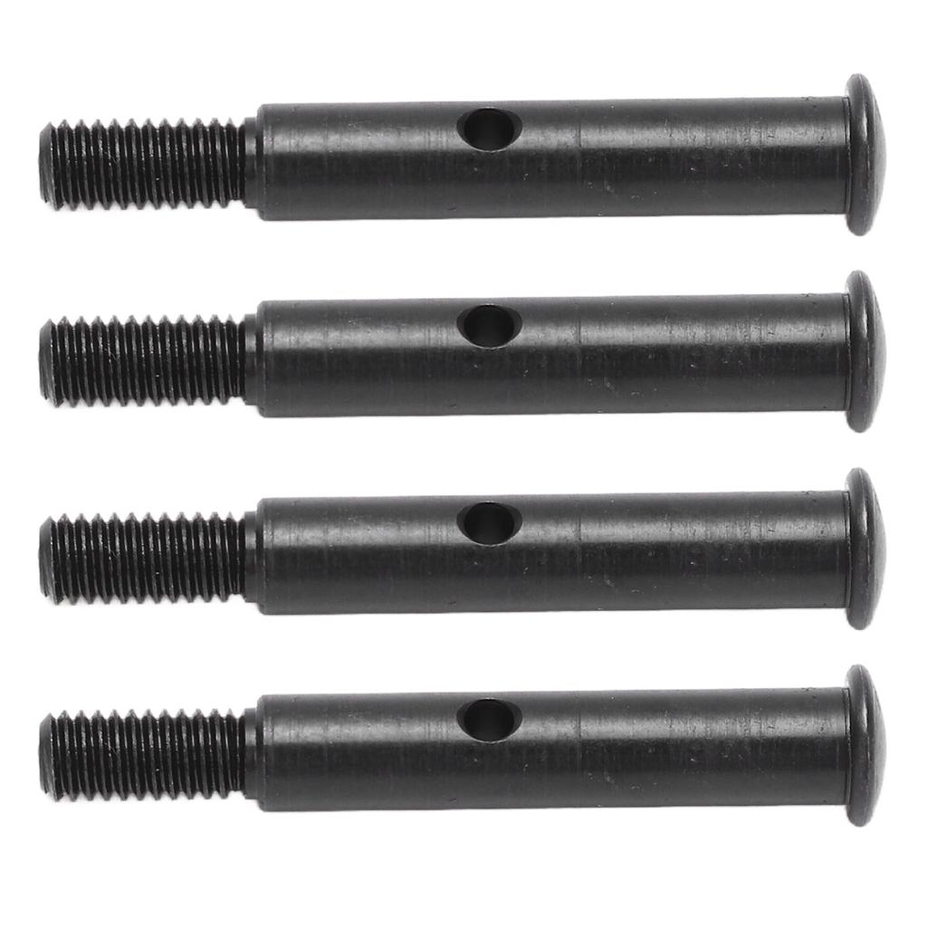 4Pcs RC Front Wheel Axle Steel 35mm Front Shaft Remote Control Car Accessories for Traxxas Slash 2WD Black
