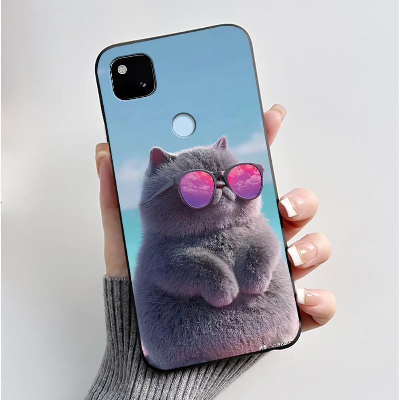Чехол для телефона Google Pixel 4a 4G / 4a 5G, Ультратонкий, Тонкий, Эстетичный, Роскошный, Милый, Крутой, Для Мальчиков, Девочек, Мягкий Силикон, Матовый Чехол