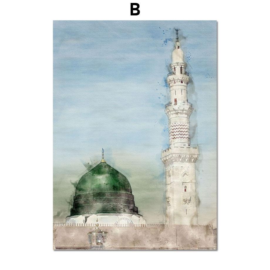Исламская мечеть Священное Писание Святой город Иерусалим настенная живопись на холсте плакаты на скандинавскую тему и принты настенные панно для гостиной