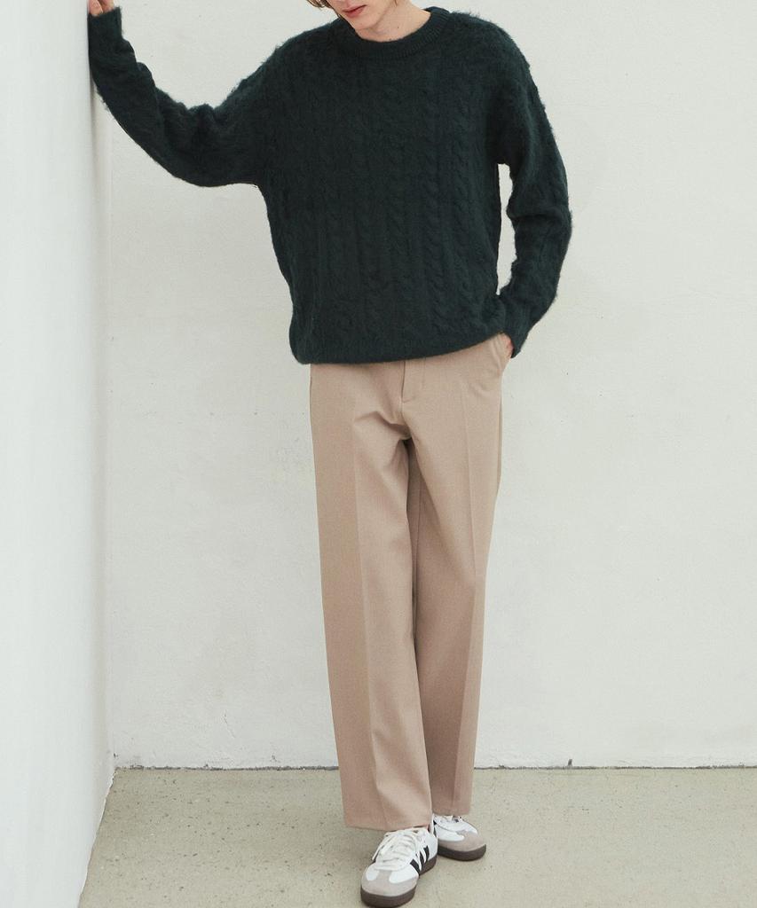 NODU Simple Slacks [Beige]