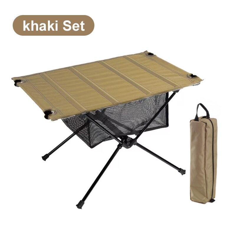 WESTTUNE Camping Folding Table Lightweight 1680D Oxford Roll-Up Table Portable Aluminum oy Tourist Tables for Outdoor Picnic