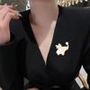 Женская Брошь Дизайн Летающего Слона Булавка на Лацкан со Стразами Декор из Искусственного Жемчуга Нескользящая Застежка Значок для Шарфа Аксессуары для Одежды Сумок
