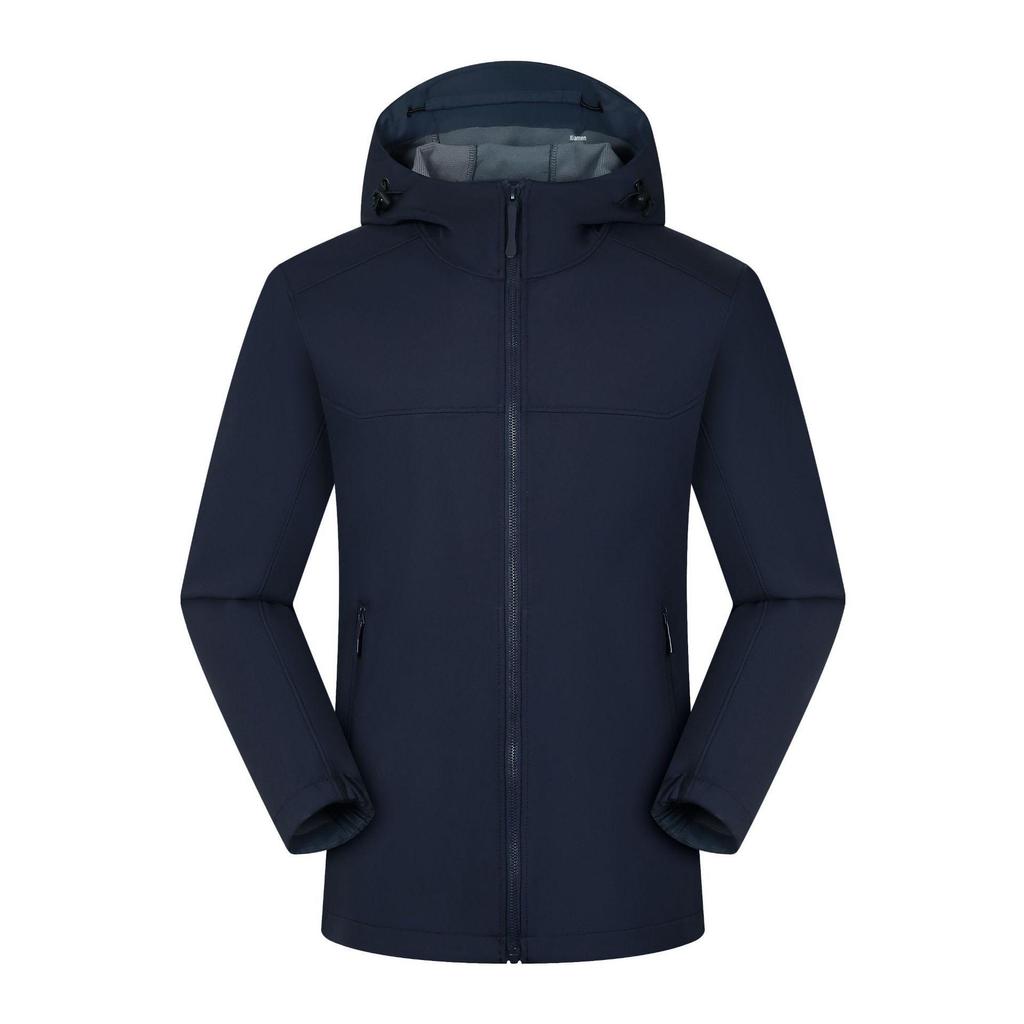 Мягкая ветровка Softshell на флисовой подкладке, Осень/Зима, с вышивкой логотипа
