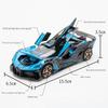 1/32 Bugatti Bolide Alloy Sport Car Model Toys Simulation Diecasts Metal Vehicle with Sound Light Pull Back Decoration Boy Gifts
