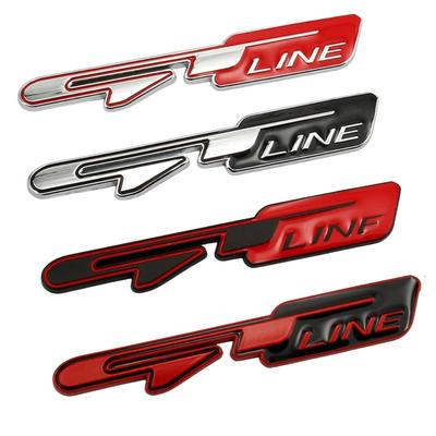 Автомобиль 3D Metal GT Line Logo Багажник Кузов Значок Эмблема Наклейки Для K3 K5 Sportage ceed niro rio picanto continue sorento stonic