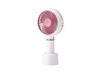 Koizumi портативный USB-вентилятор с тремя уровнями громкости воздуха, розовый, перезаряжаемый, регулировка, KPF-0902/P
