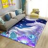 3D Cartoon Cute Unicorn Area Rug,Carpet Rug for Living Room Bedroom Sofa Doormat Kitchen Decoration,Kid Play Non-slip Floor Mat