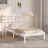 VidaXL Bed Frames White Solid Wood 90x190 Cm Single 3105916