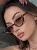 Vintage Cat Eye Sunglasses For Women Plastic Small Frame Sun Glasses New Style Women'S Uv400 Trendy Eyewear