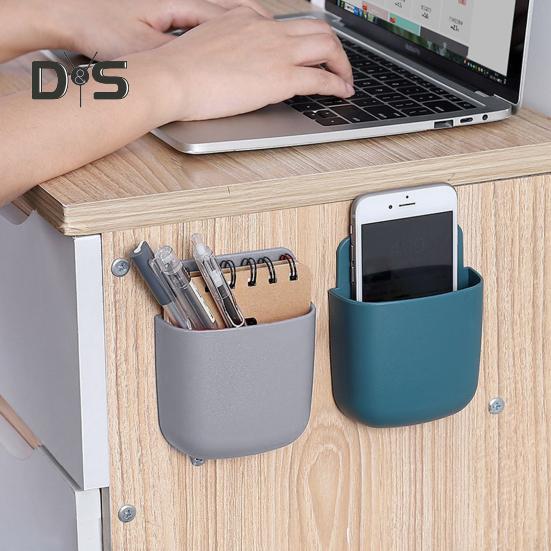 Настенный ящик для хранения вещей, прочный, выдерживающий нагрузку, простая установка, многофункциональный держатель для телефона, органайзер для хранения с дистанционным управлением