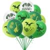 1 Set 12Inch Emulsion Dinosaur Balloon Set Happy Festival Birthday Balloons Kit for Home