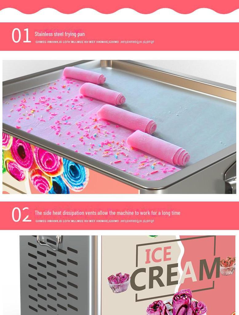 Compact Desktop Fried Ice Cream and Yogurt Maker