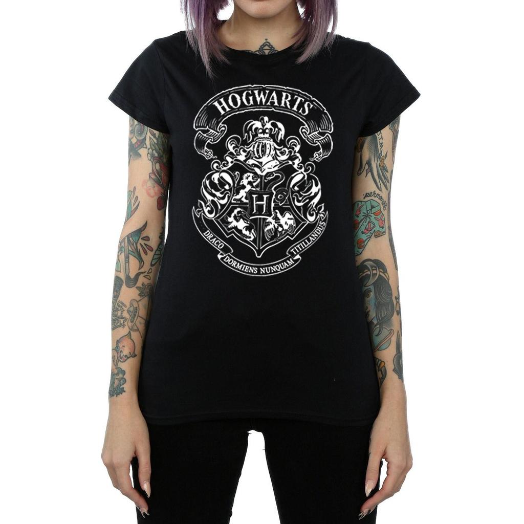 Harry Potter Womens/Ladies Hogwarts Crest Cotton T-Shirt
