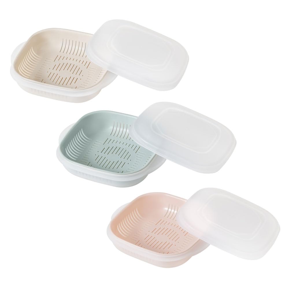 Recopo for Fluffy Thawing of Frozen Rice Holds 150g of Rice per Serving Frozen Rice Storage Container with Strainer Made in Japan Microwave Safe