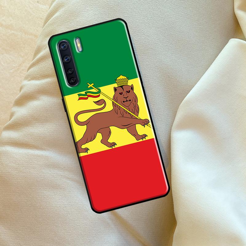 Cool Ethiopia Flag Case For Oppo A98 A78 A18 A38 A58 A5 A6 Pro A54 A74 A94 A17 A57 A80 A60 A40 A96 A76 A16 A15