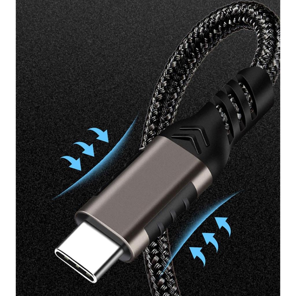 USB 3.2 Кабель с передачей данных 10 Гбит/с, USB A на USB Type-C, 60 Вт Power Delivery, Совместимость с Quick Charge 3.0