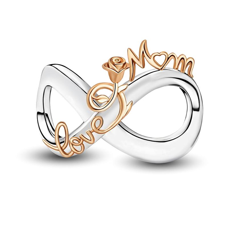 Медь Сестра Любовь Сердце Бабочка Роза Подвеска Шармы Бусины Подходят Оригинальный Пан Браслет Браслет Сделай сам Ювелирные изделия