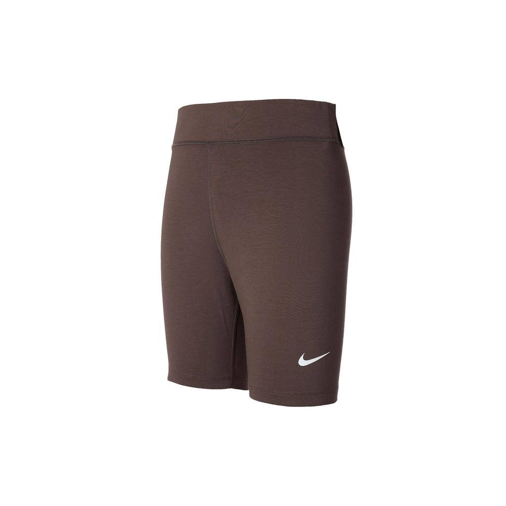 Nike Спортивная одежда Классические велосипедные шорты с высокой талией Женские плавки Барокко-коричневые DV7798-237