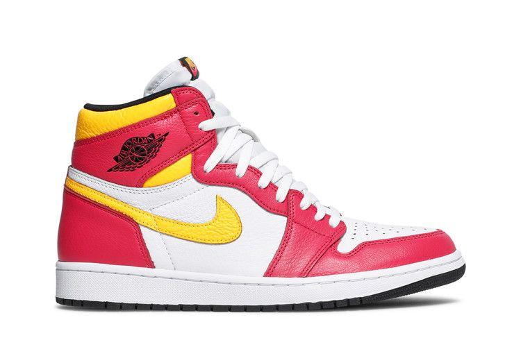 Men's Sneakers Nike Jordan 1 Retro High OG Light Fusion Red Light Fusion Red/White-Laser Orange-Black