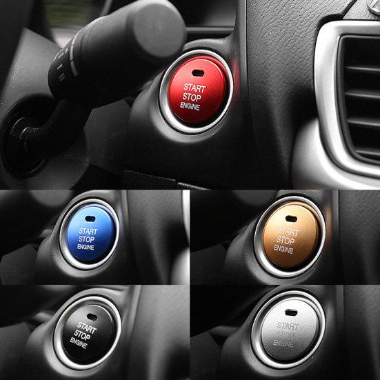 Engine Start Stop Push Button Cover Car Auto Decor Sticker For Mazda Cx-3-4-5