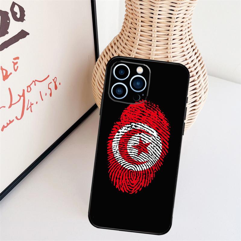 Чехол для телефона с флагом Туниса для iPhone 16 Pro Max 15 14 13 11 12 17 Pro Max mini 15 16 Plus 16e 17 Air
