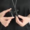 Korean Game Necklace Ten-Shaped Pendant Necklace with Secret Compartment Cosplay Squid Necklace for Role-Play Party Fans Gift