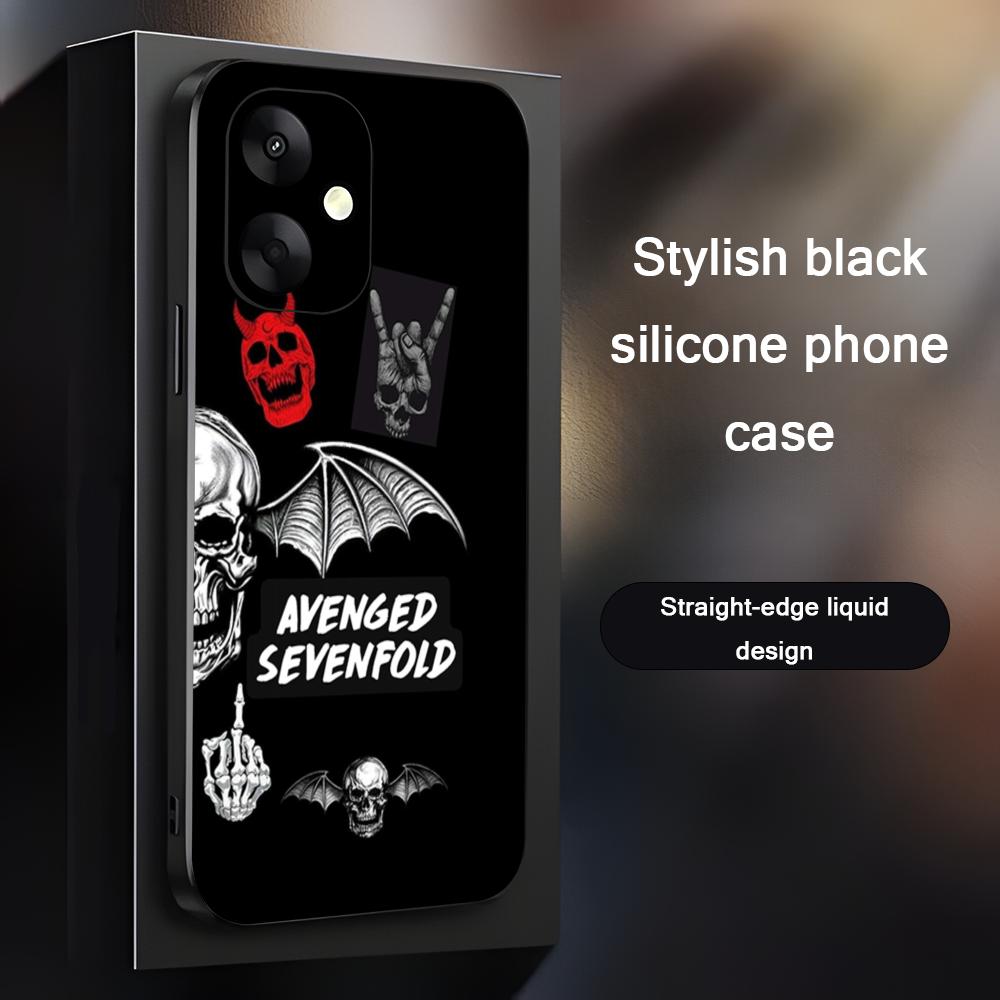 A-Avenged Sevenfold Крутой чехол для телефона с логотипом группы для Xiaomi Redmi 14C 13C 12C Note14 13 12 11 10 Pro Plus S Мягкая черная крышка для телефона