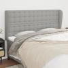 VidaXL Headboard with Ears Light Grey 163x23x118-128 Cm Fabric3118396