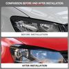 2 шт. Накладки на фары автомобиля, имитация углеродного волокна, для VW Polo Mk5 6R 6C 2010 2011 2012 2013 2014 2015 2016 2017 2018