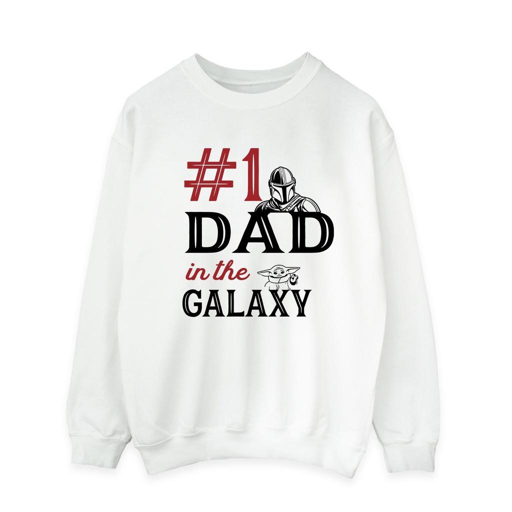 Star Wars Mens Mandalorian Number One Dad Sweatshirt