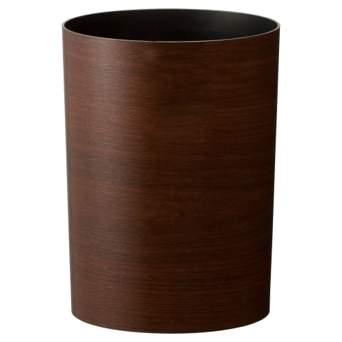 Asvel Wood Grain Trash Can S "Leclerc Collection" 4.7L Brown