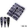 One Box Nail Art Supplies Переводная наклейка Звездное небо Бумага Тибетский цветной лазерный лазерный стикер для ногтей
