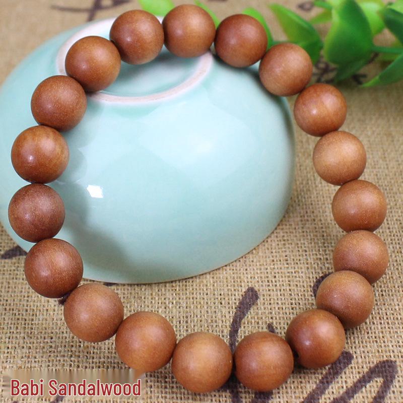 Браслеты из сандалового дерева 10 мм с одной петлей - буддийские бусины унисекс, четки, ювелирные изделия