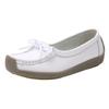 Women Shoes Moccasins Women Flats Loafers Genuine Leather Female Shoes Slip On Ballet Bowtie Women's Shoes Kkm